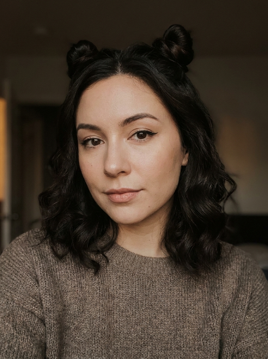 Cat Ears Bun Hairstyle als Halloween Frisuren für Frauen Inspiration 2026